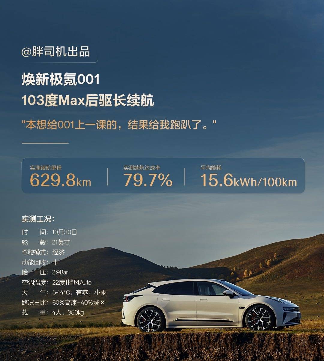 焕新极氪001极限环境实测超长续航超低能耗新葡京娱乐城全系标配900V全栈高压架构(图3)